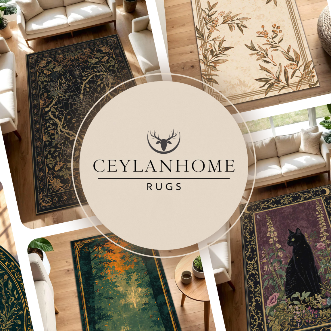 CeylanHomeRugs artistic rug collection collage