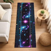 Galaxy Neon Runner Rug, Celestial Space Rug, Sci-Fi Hallway Rug, Outer Space Gamer Room Decor, Astral Universe Carpet, Cosmic Tech Rug