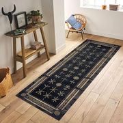 Viking Rune Runner Rug, Nordic Symbol Carpet, Norse Pagan Hallway Rug, Dark Scandinavian Decor Rug, Mysterious Rune Pathway Rug