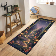 Fairy Forest Runner Rug, Whimsical Glowing Pathway Rug, Fairycore Kids Room Decor, Enchanted Mushroom Carpet, Magical Woodland Hallway Rug
